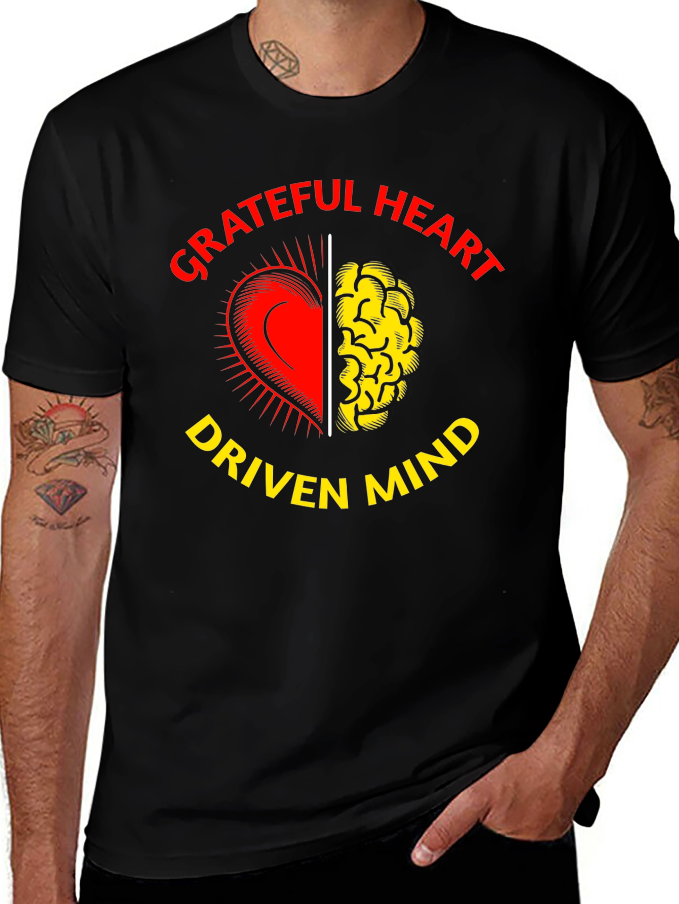 Grateful Heart Driven Mind Graphic T-Shirt