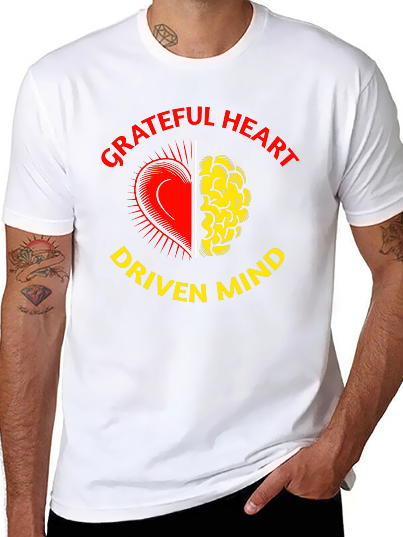 Grateful Heart Driven Mind Graphic T-Shirt