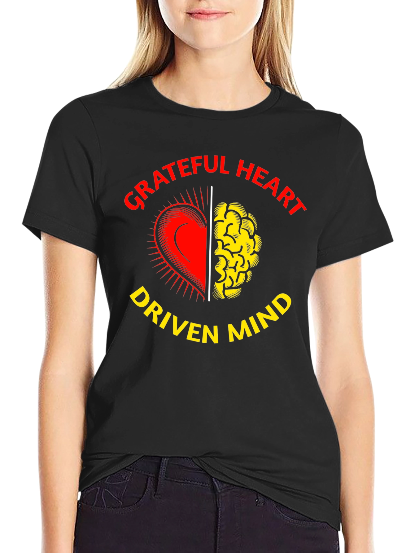 Grateful Heart Driven Mind Graphic T-Shirt