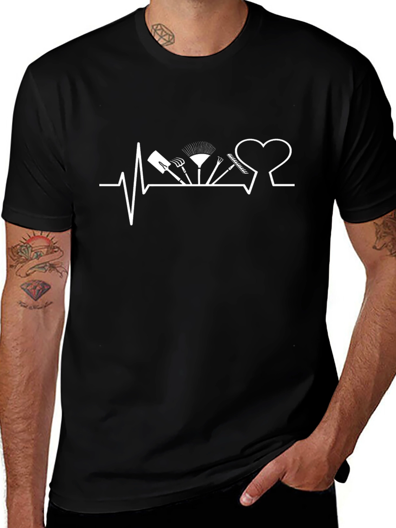 Gardening Heartbeat T-Shirt
