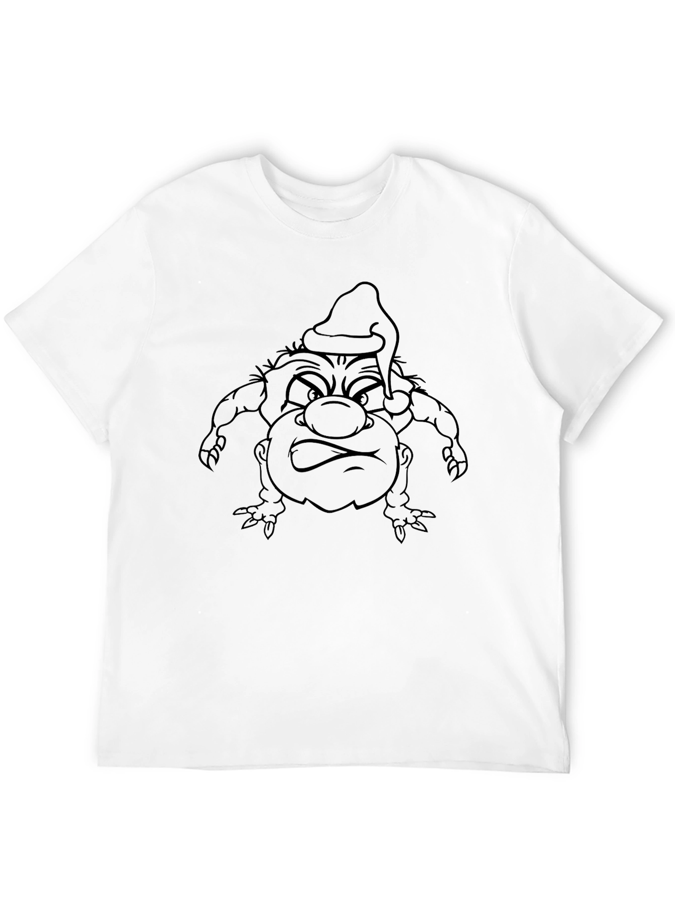 Grinch Graphic Print Black T-Shirt