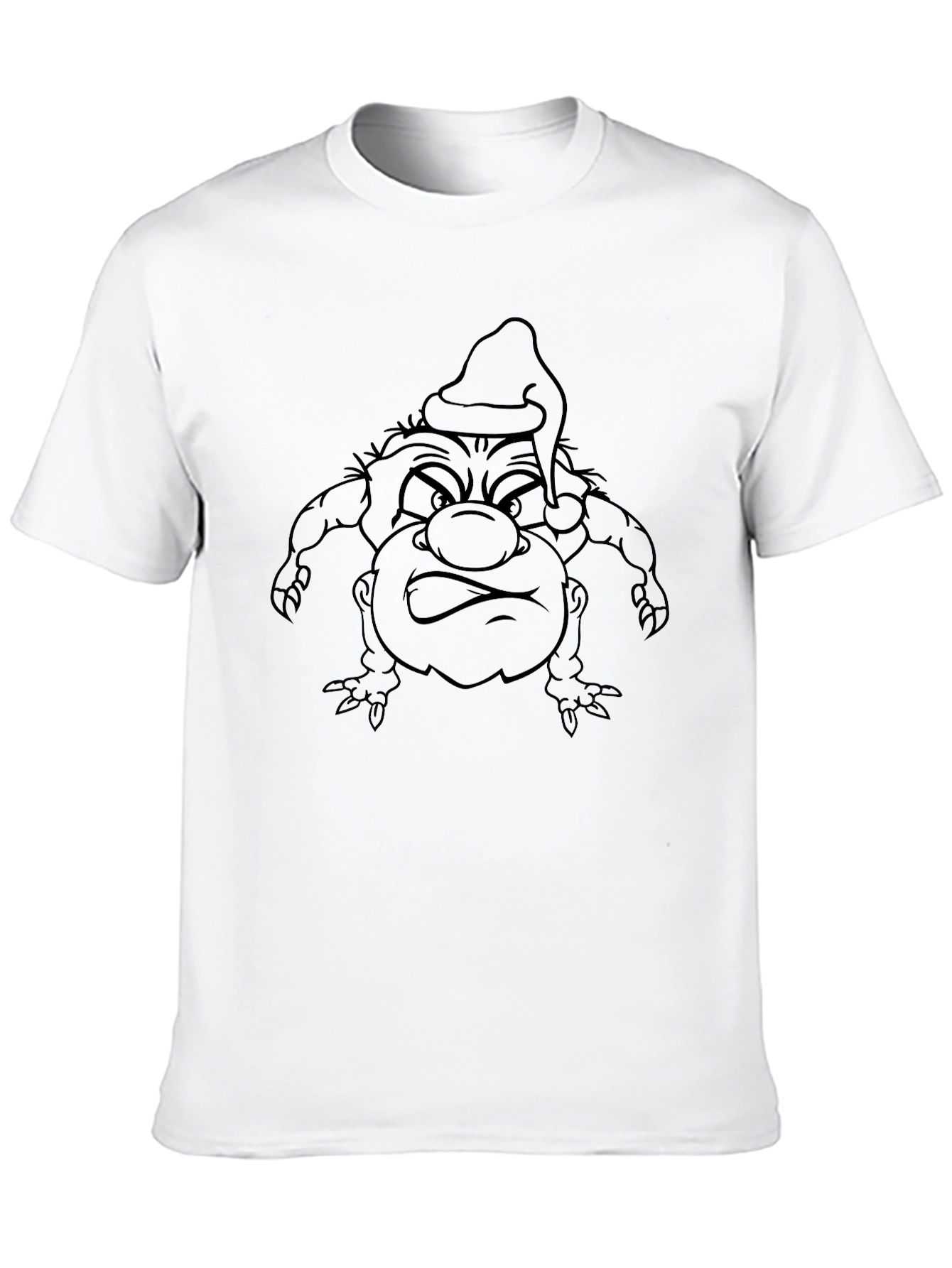 Grinch Graphic Print Black T-Shirt