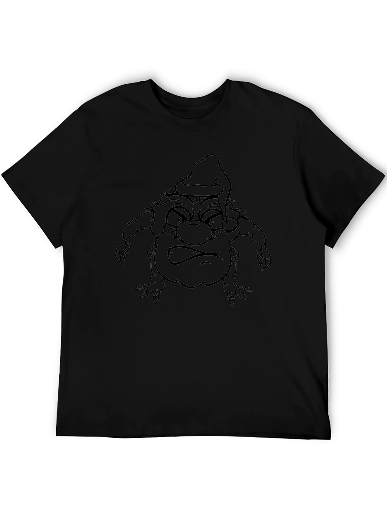 Grinch Graphic Print Black T-Shirt