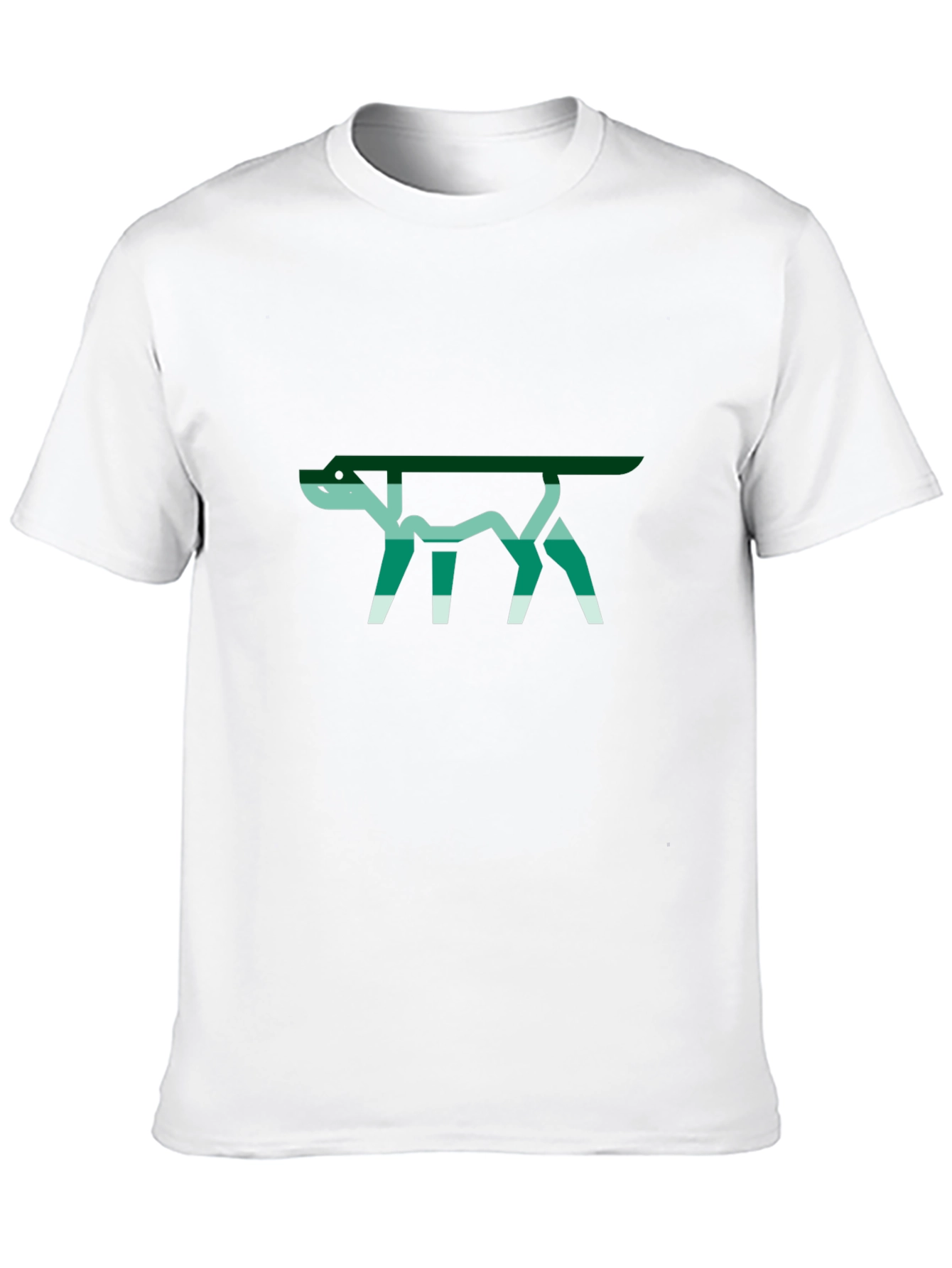 Abstract Dog Graphic Tee - Stylish Black T-Shirt