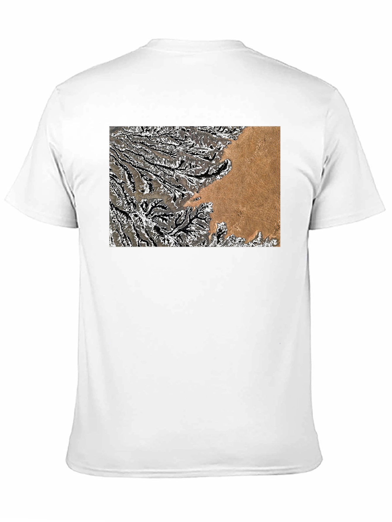 Abstract Topo Graphic Mens T-Shirt