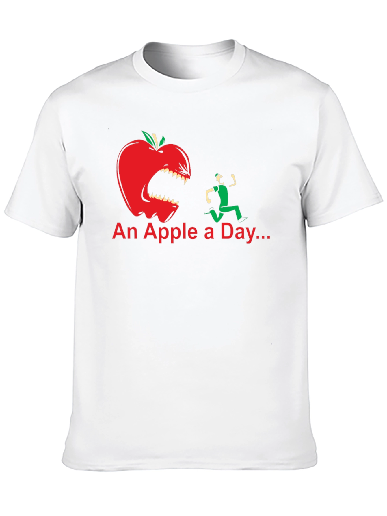 An Apple a Day Funny Graphic T-Shirt