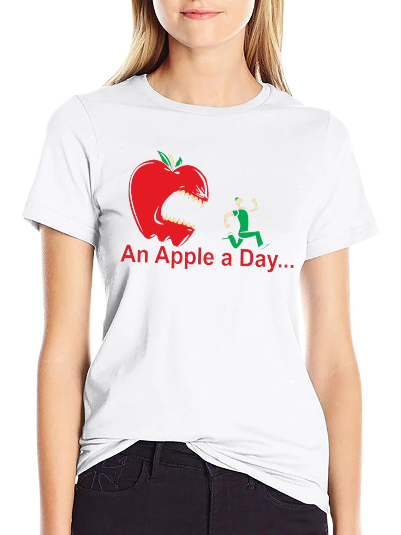An Apple a Day Funny Graphic T-Shirt