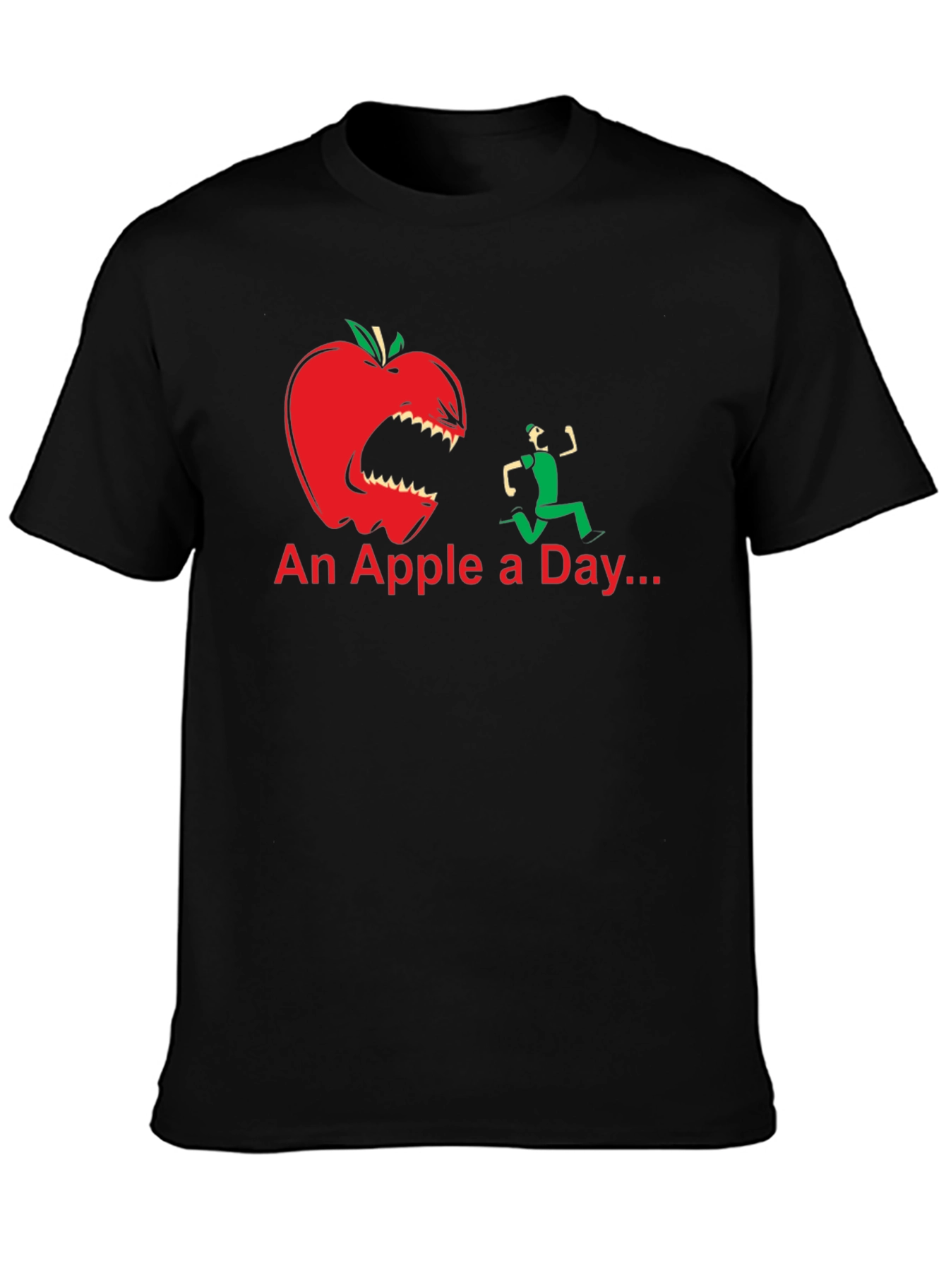 An Apple a Day Funny Graphic T-Shirt