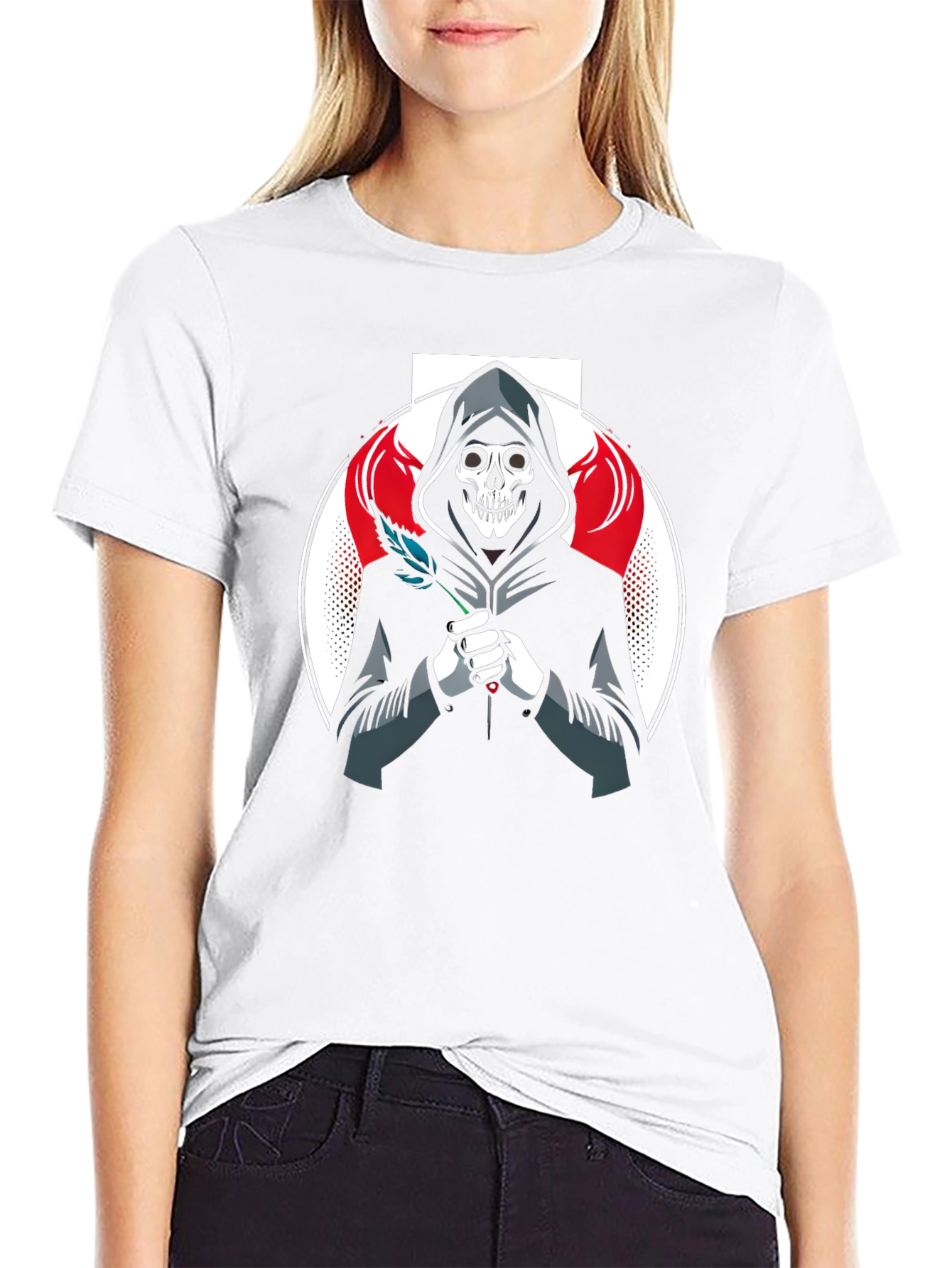 Grim Reaper Graphic T-Shirt - Black
