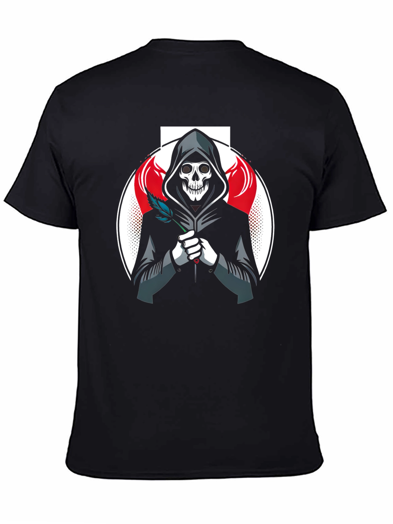 Grim Reaper Graphic T-Shirt - Black