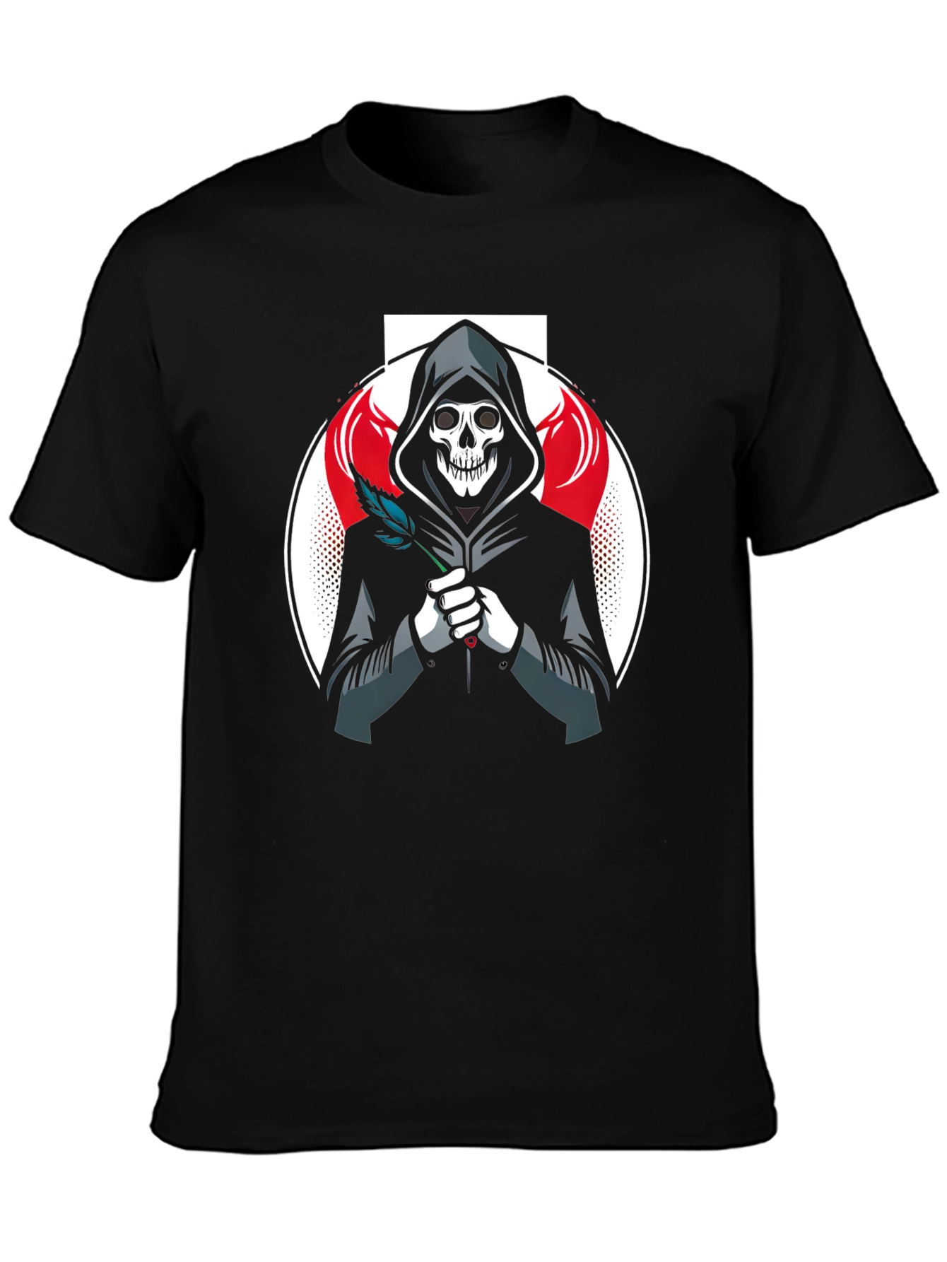 Grim Reaper Graphic T-Shirt - Black