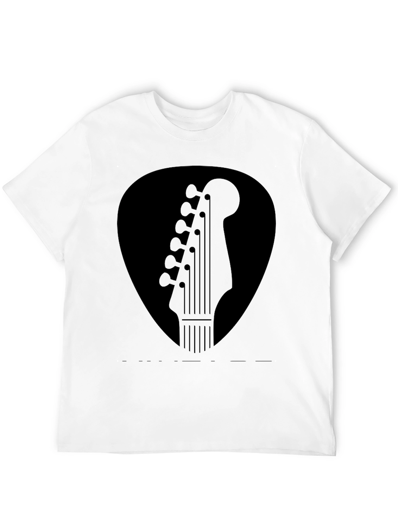 Guitar Pick Headstock Graphic T-Shirt
