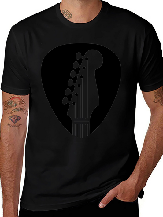 Guitar Pick Headstock Graphic T-Shirt