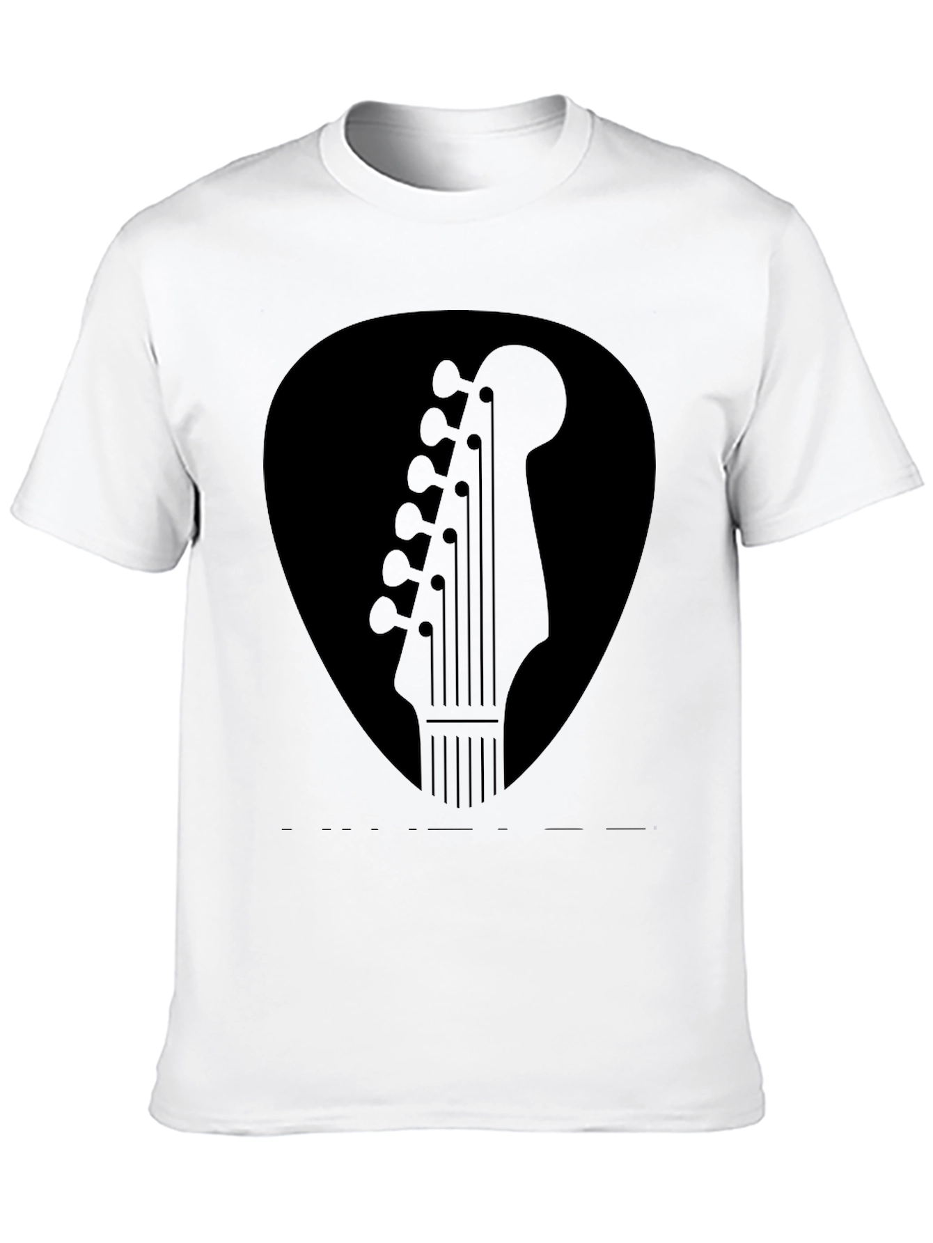Guitar Pick Headstock Graphic T-Shirt