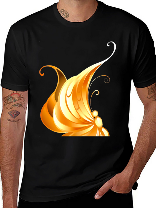 Golden Butterfly Graphic Tee