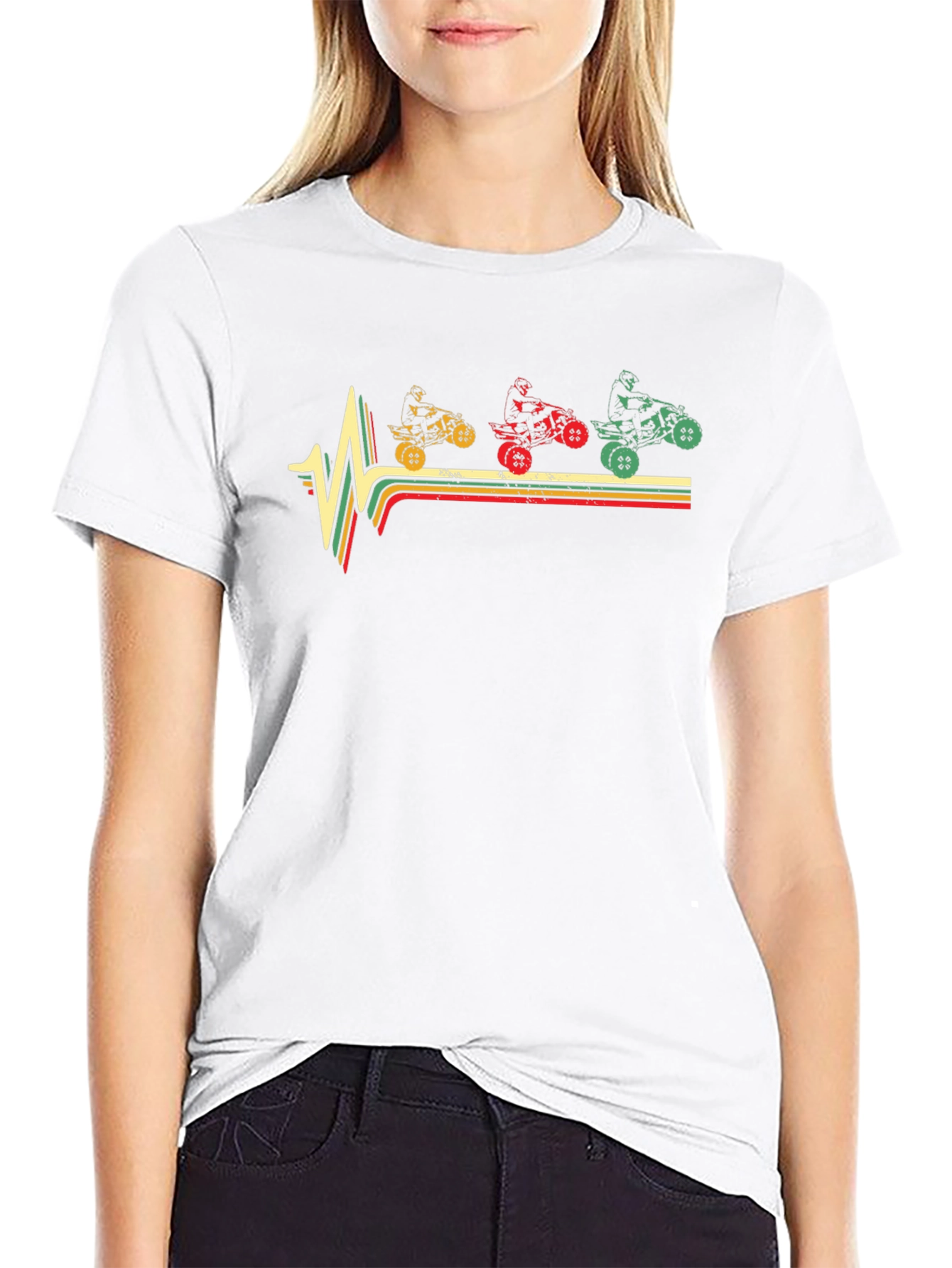 ATV Heartbeat Graphic T-Shirt - Ride On!