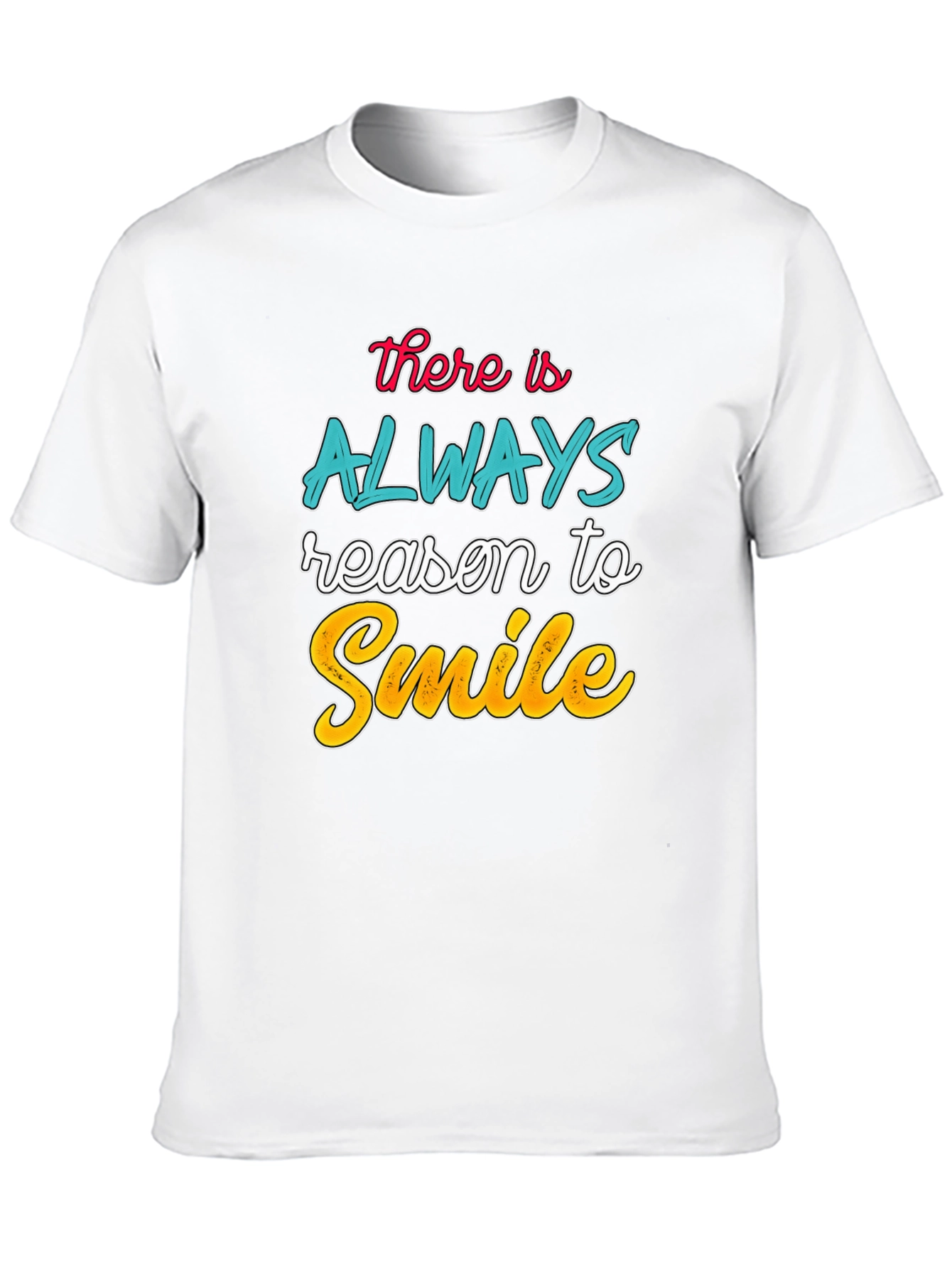 Always Reason to Smile T-Shirt | Black Graphic Tee