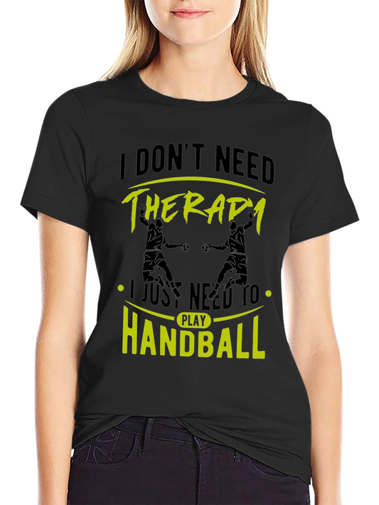 Handball Therapy Black T-Shirt