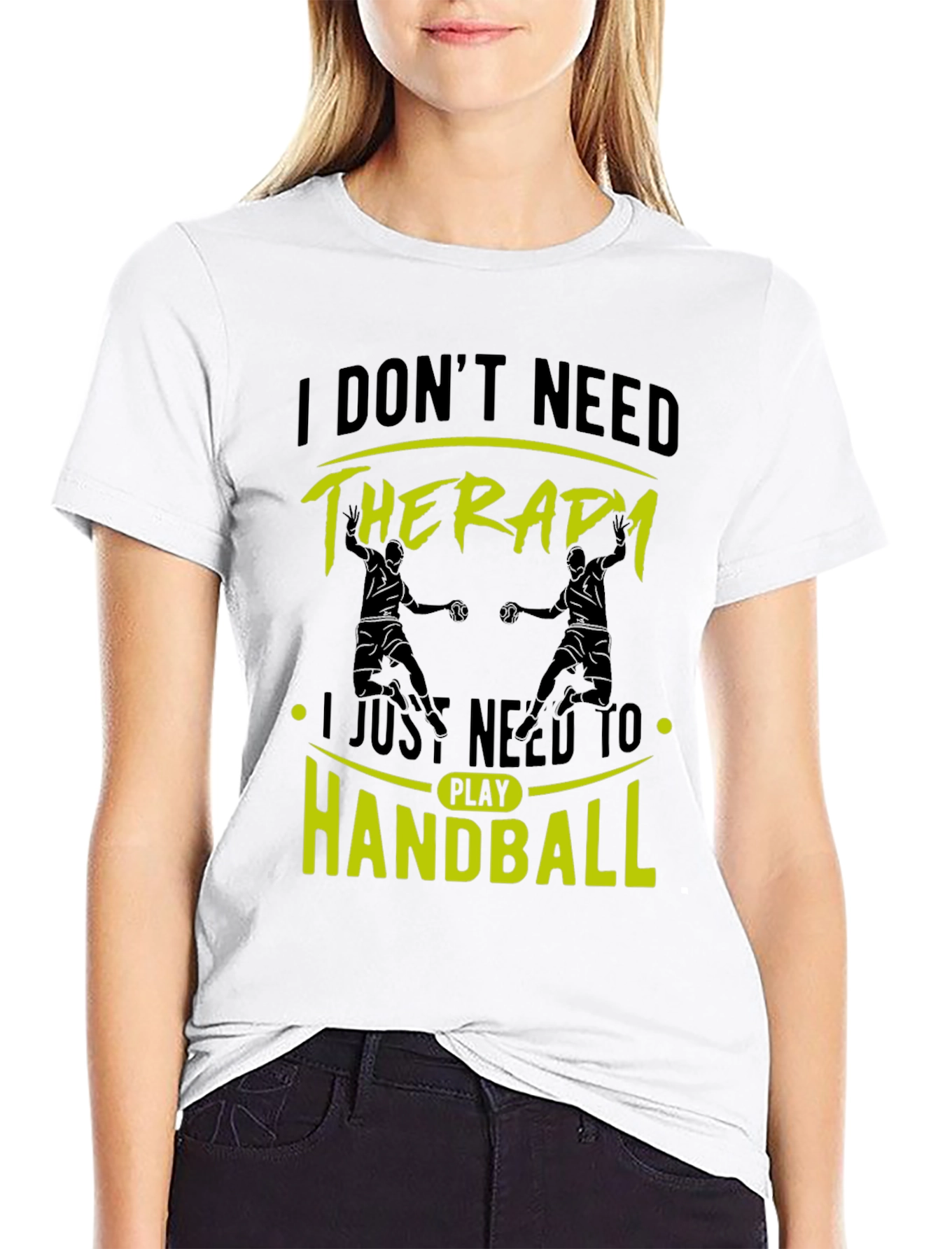 Handball Therapy Black T-Shirt