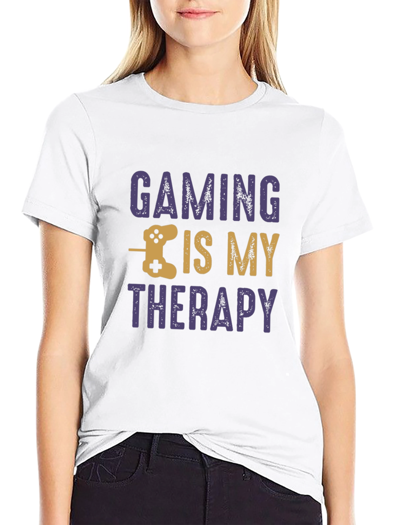 Gaming is My Therapy Mens T-Shirt