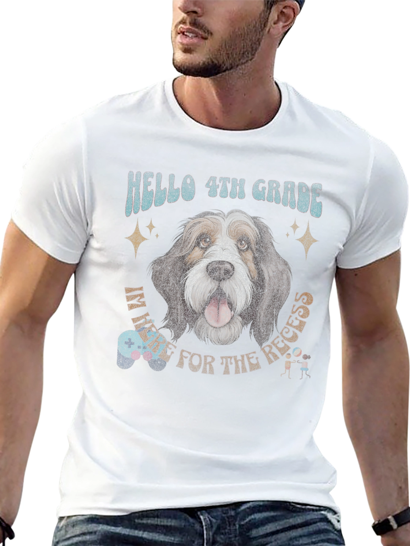 Hello 4th Grade Dog Recess T-Shirt