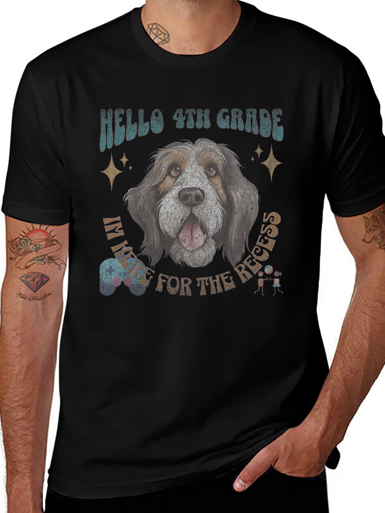 Hello 4th Grade Dog Recess T-Shirt