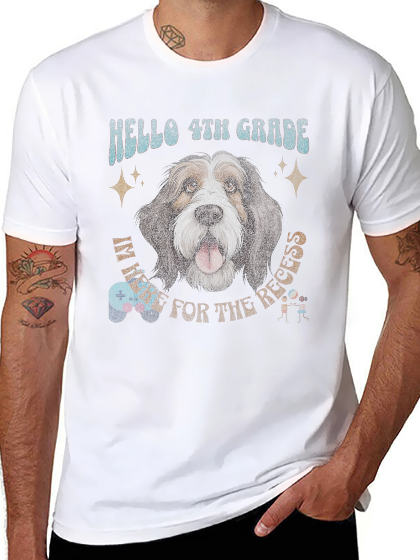 Hello 4th Grade Dog Recess T-Shirt