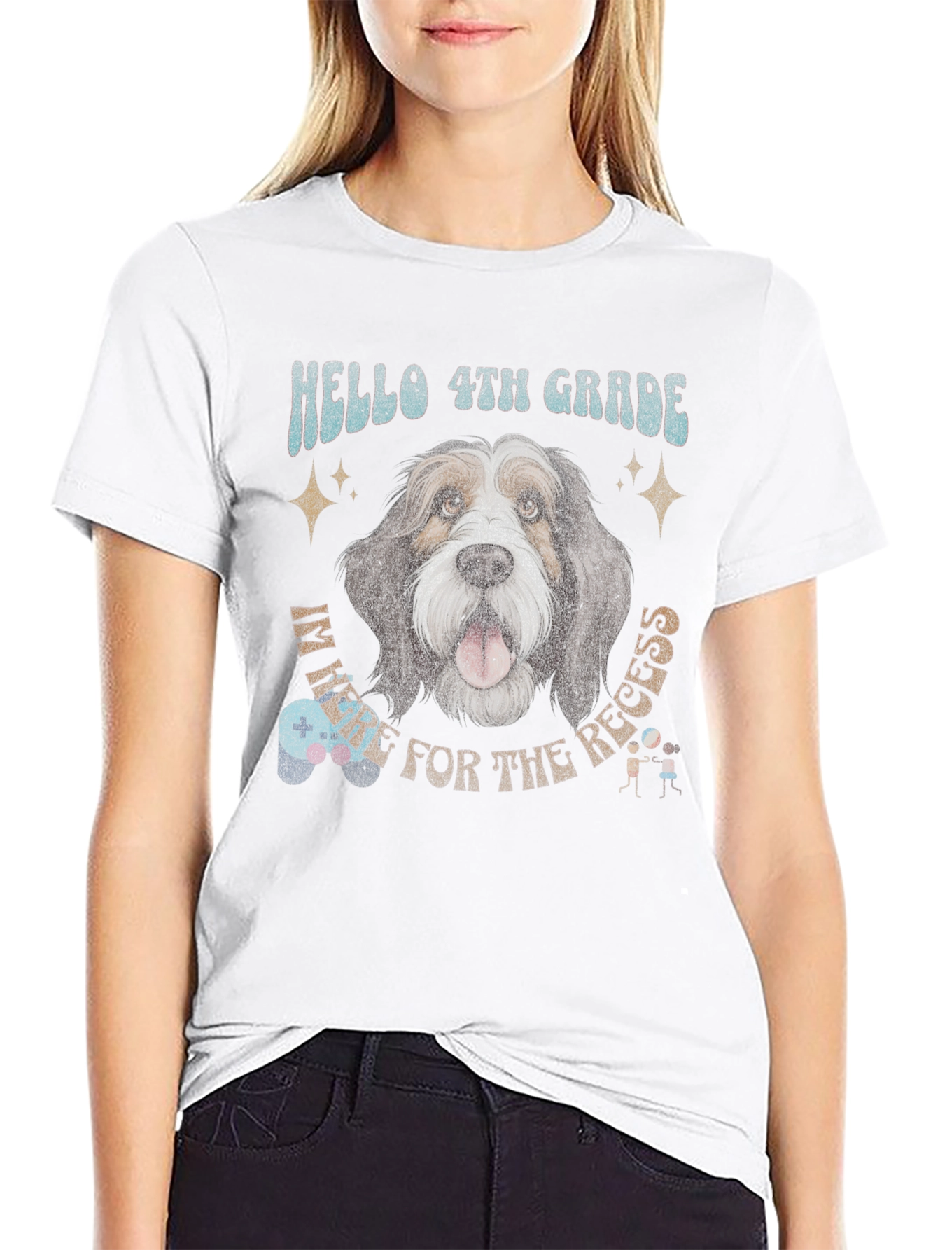 Hello 4th Grade Dog Recess T-Shirt