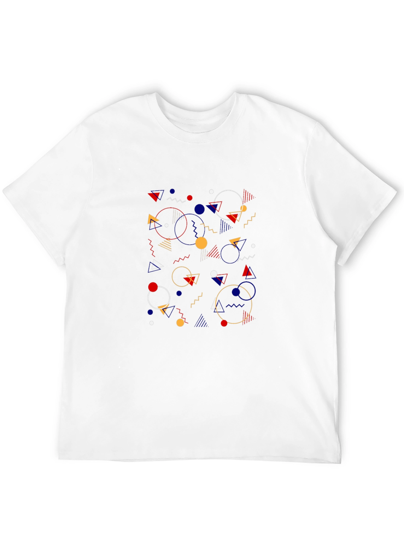 Geometric Pattern T-Shirt - Modern Graphic Tee