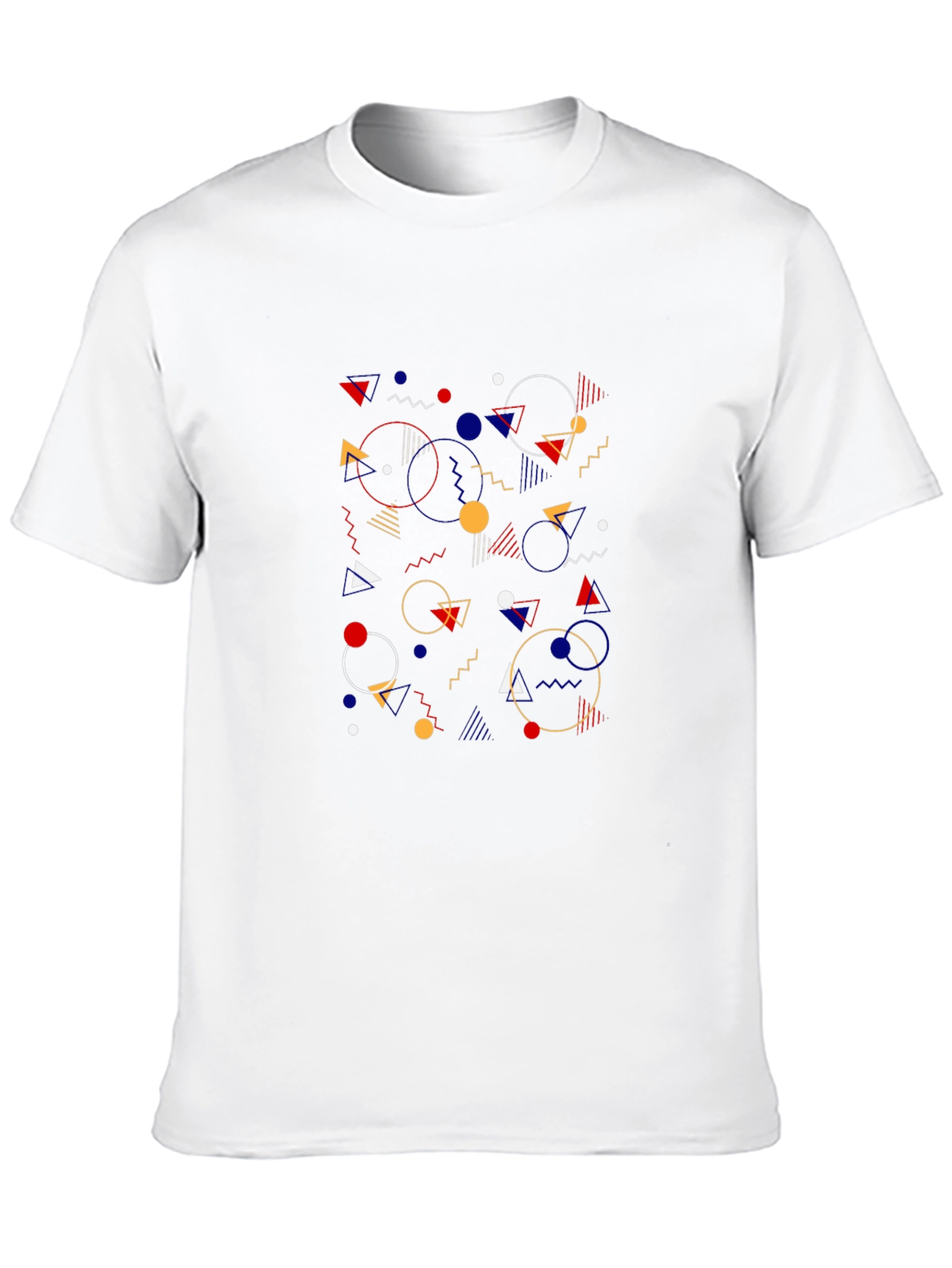 Geometric Pattern T-Shirt - Modern Graphic Tee