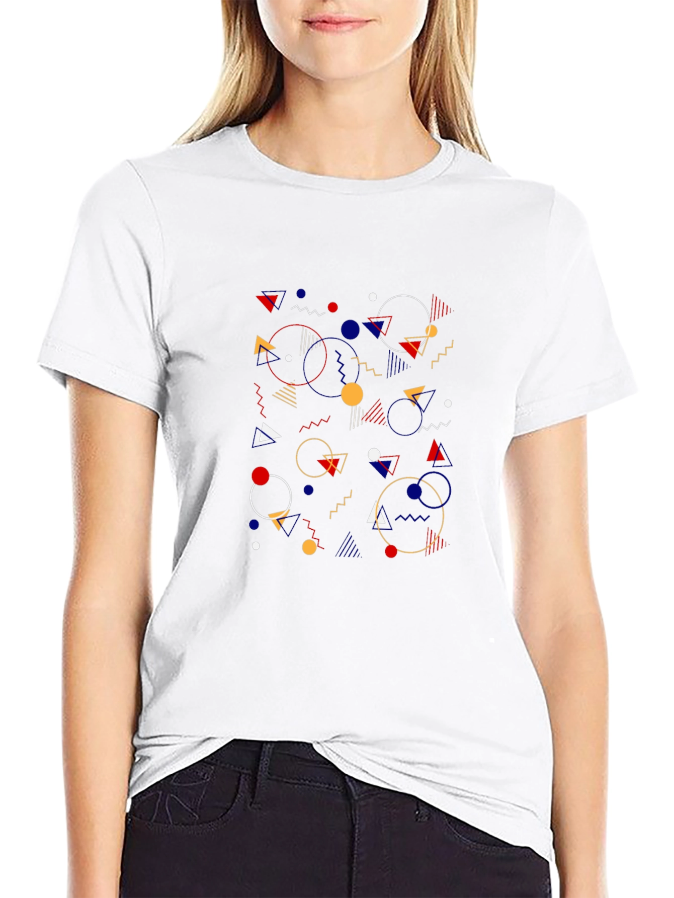 Geometric Pattern T-Shirt - Modern Graphic Tee