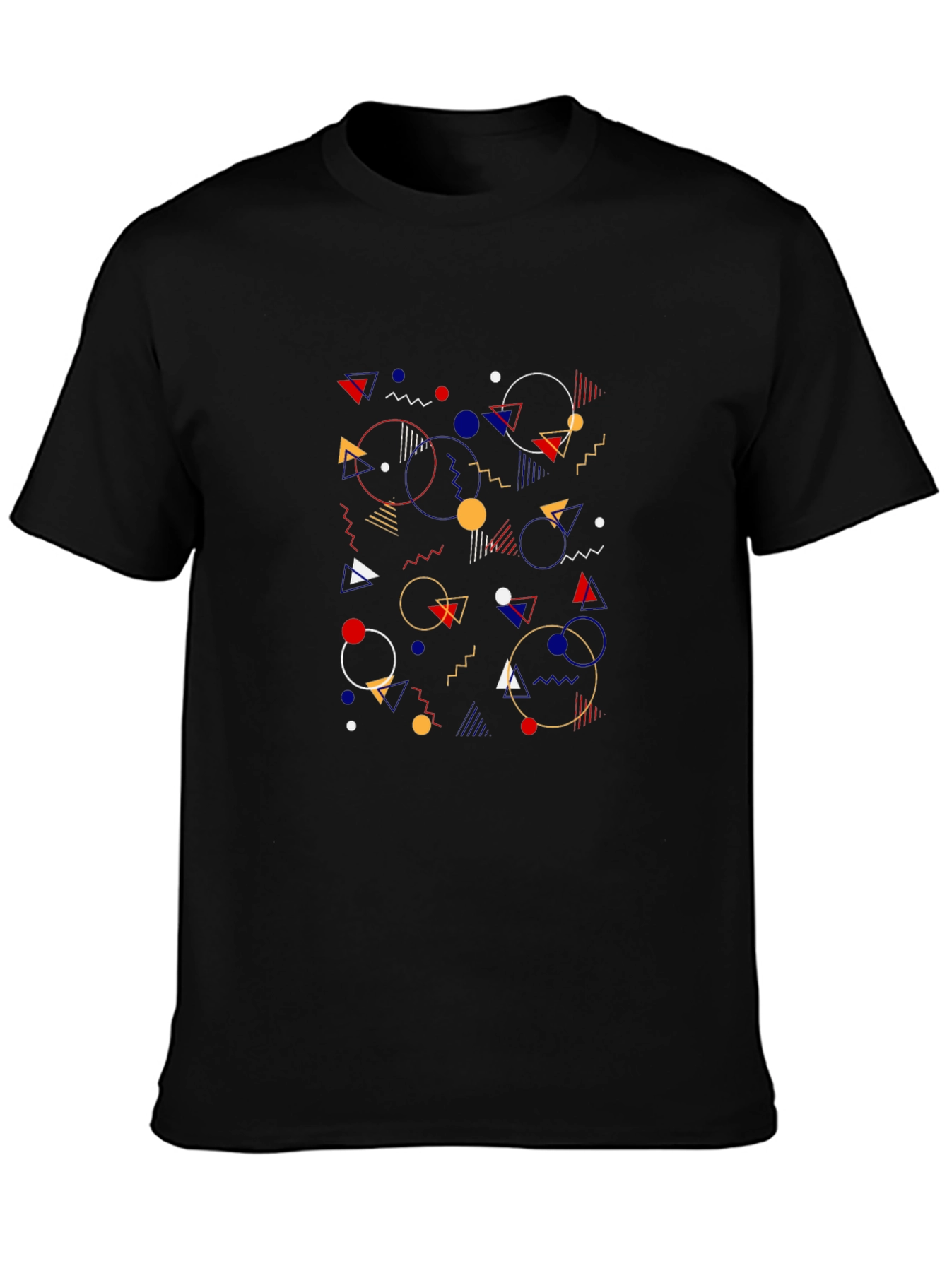 Geometric Pattern T-Shirt - Modern Graphic Tee