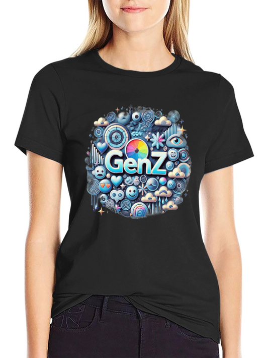 Gen Z Emoji T-Shirt - Trendy Graphic Tee