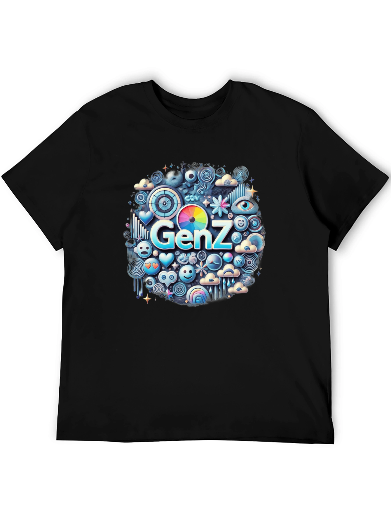 Gen Z Emoji T-Shirt - Trendy Graphic Tee