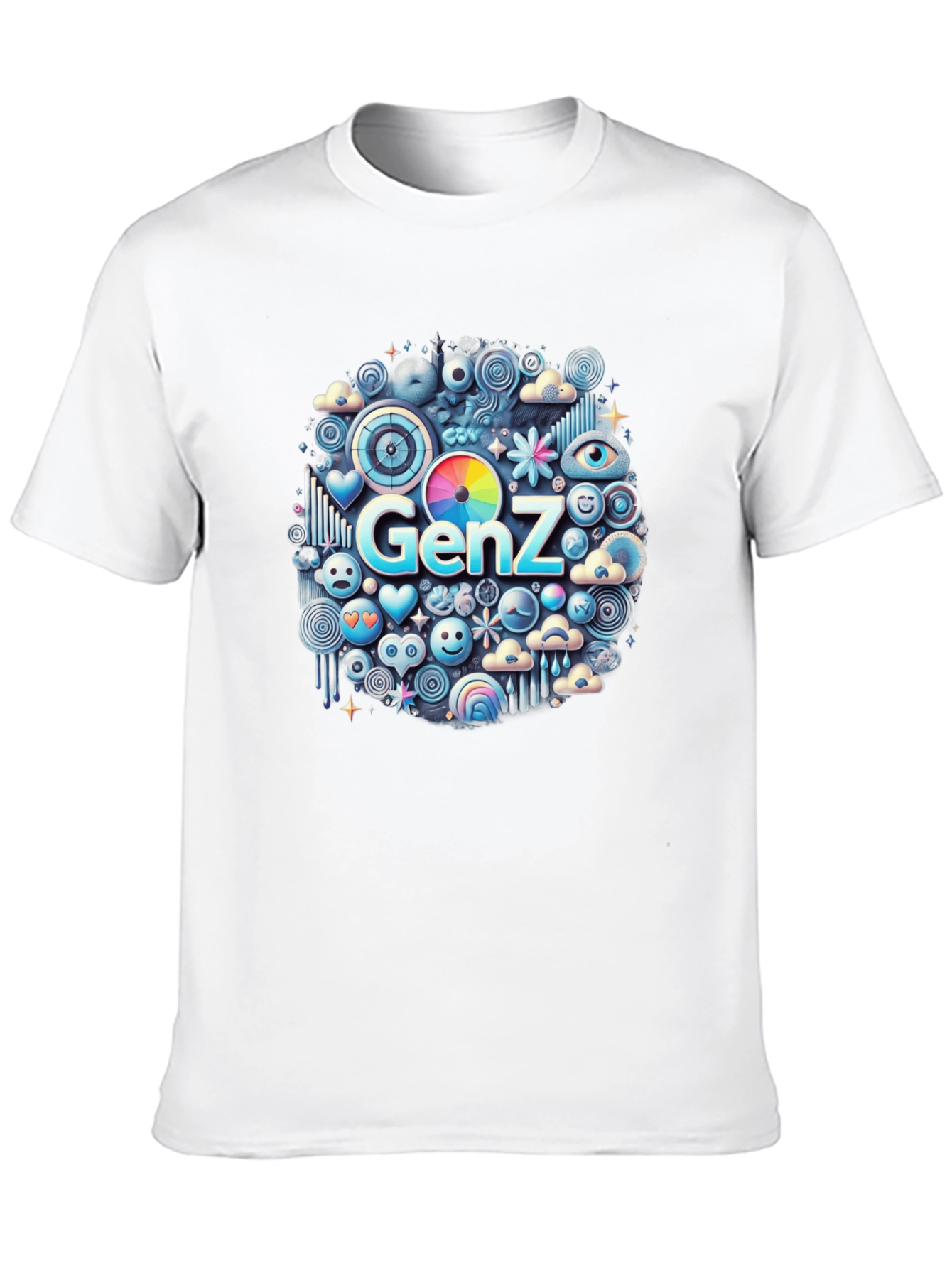 Gen Z Emoji T-Shirt - Trendy Graphic Tee