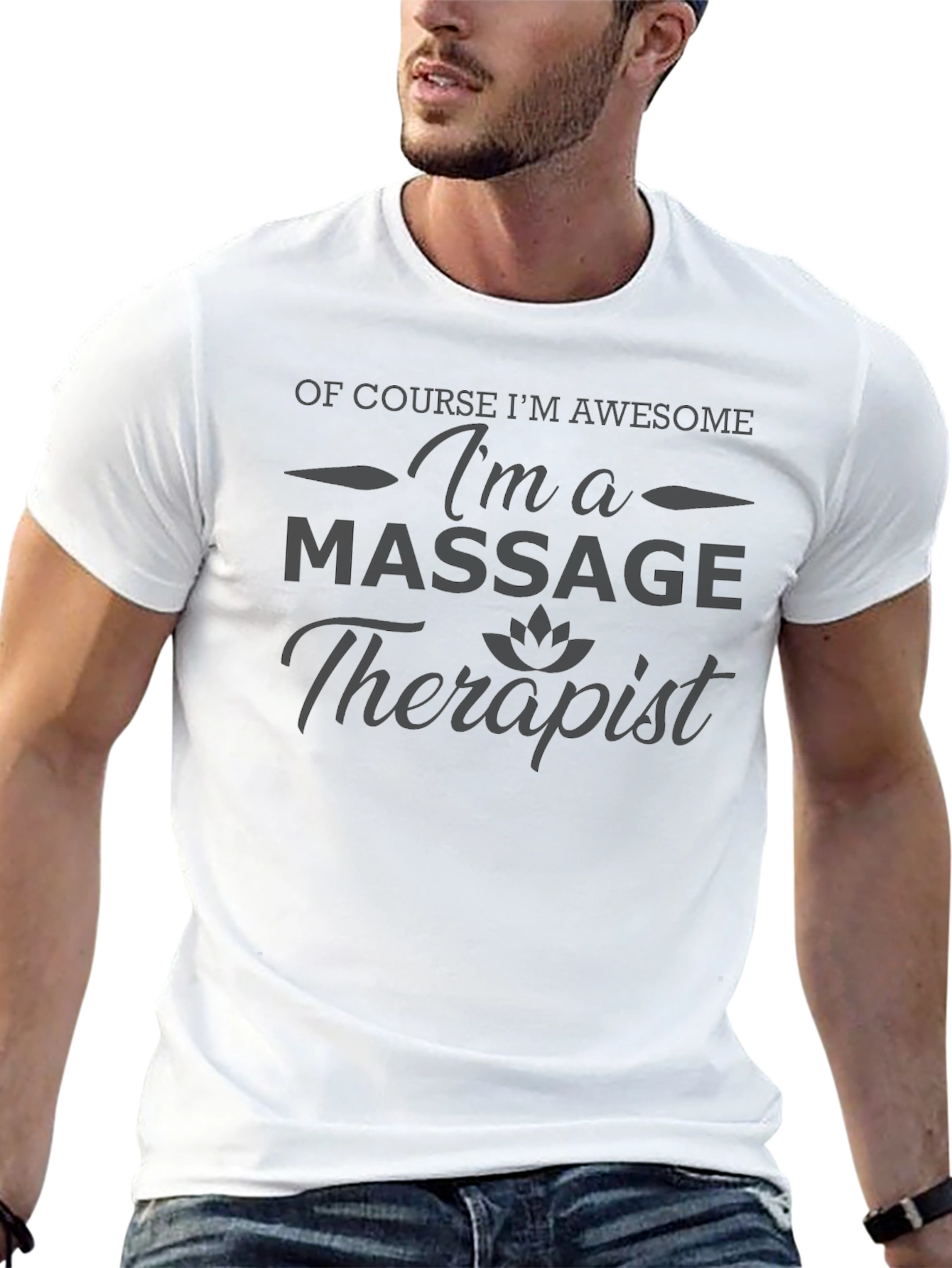 Awesome Massage Therapist Black T-Shirt