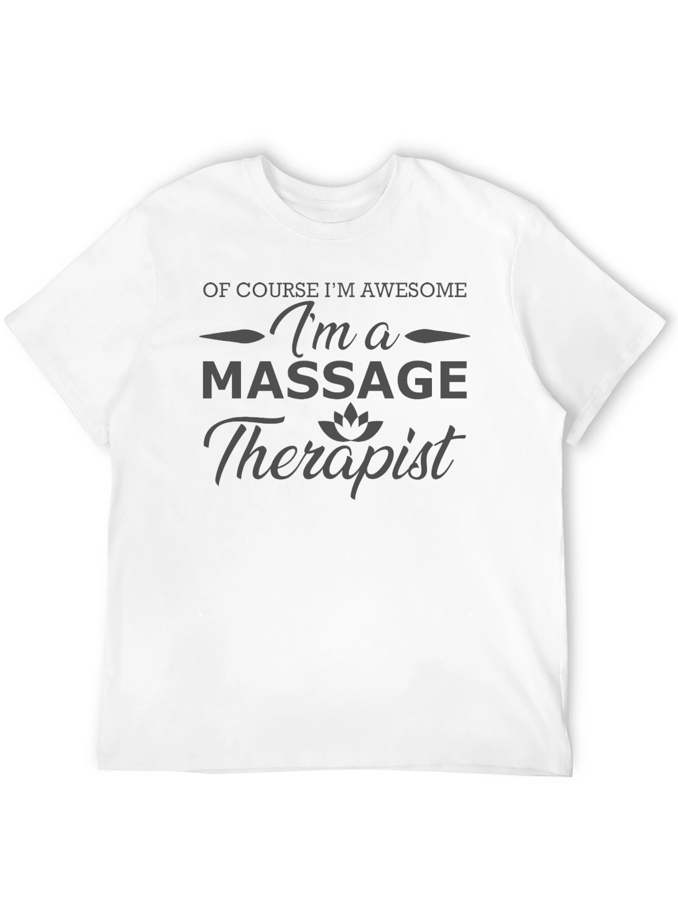 Awesome Massage Therapist Black T-Shirt