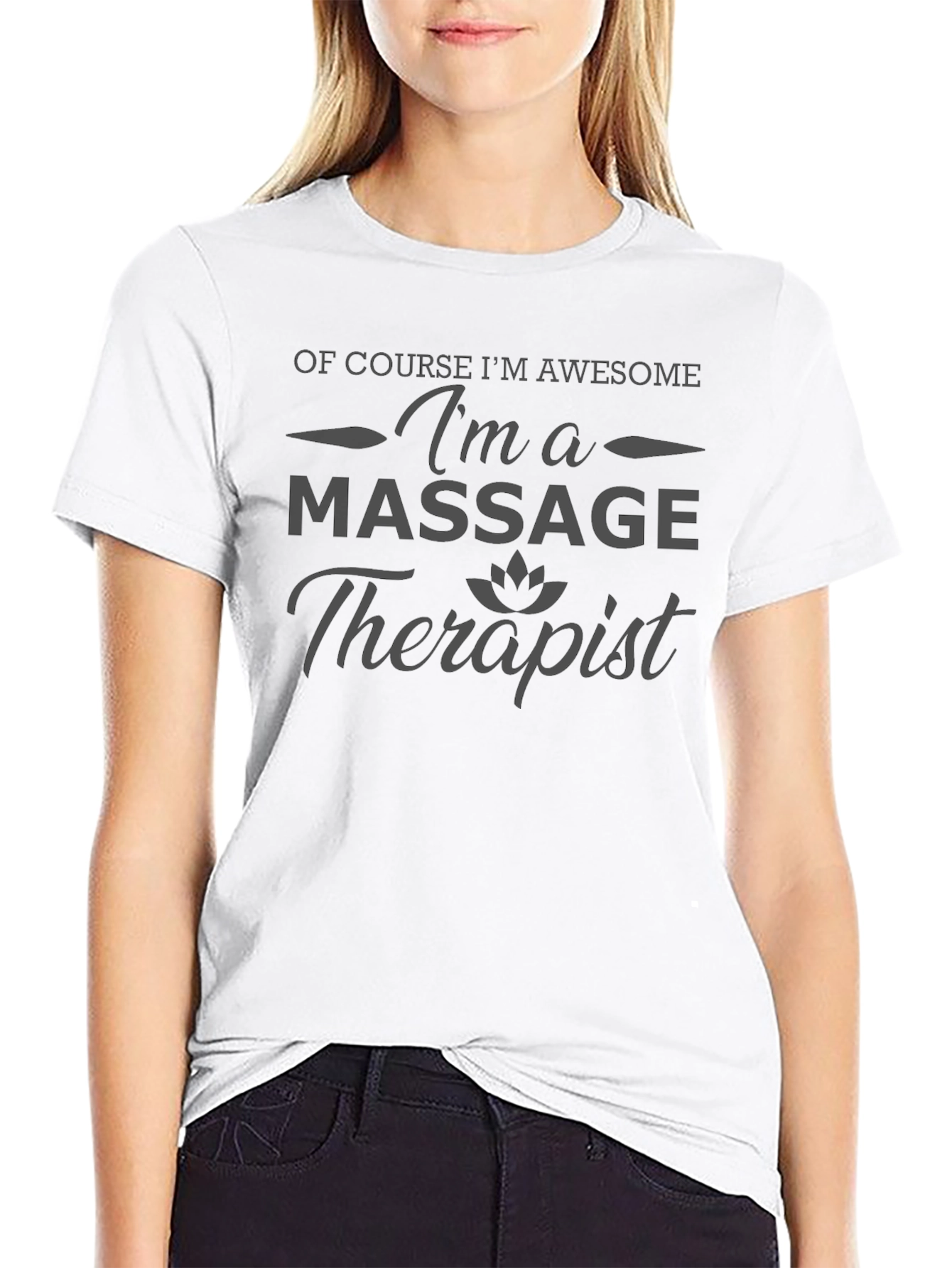Awesome Massage Therapist Black T-Shirt