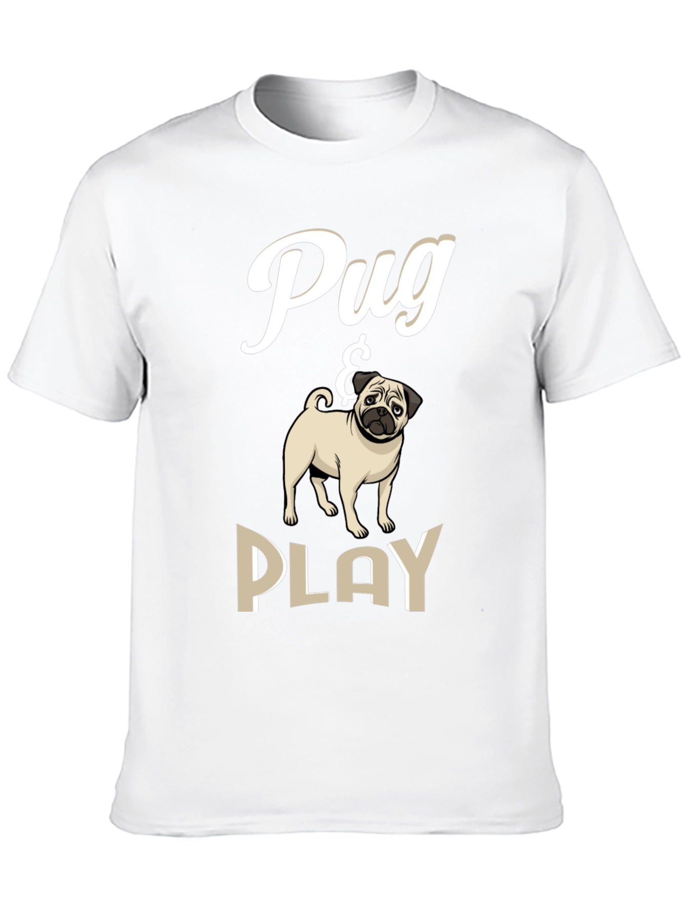 Pug & Play Black T-Shirt