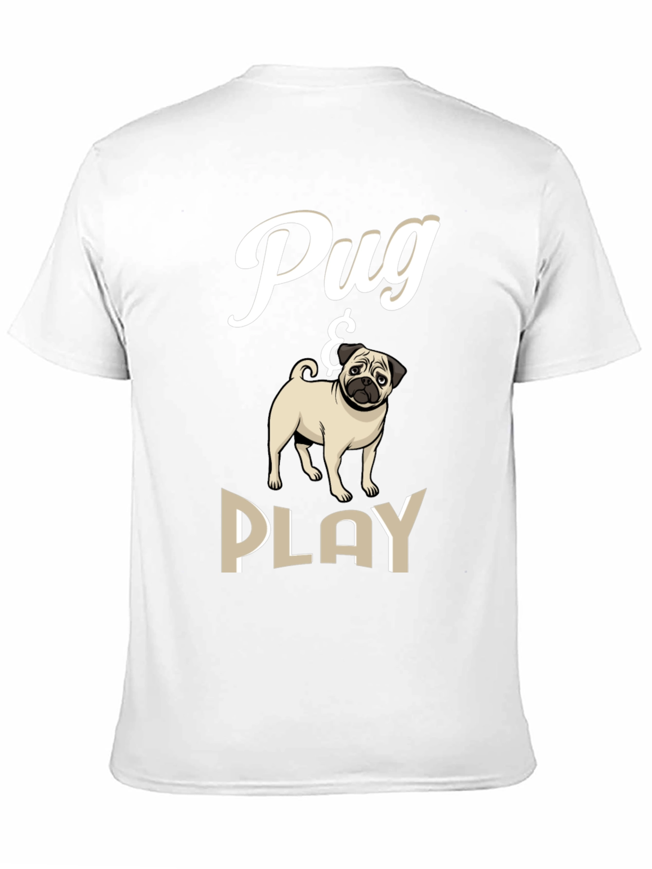 Pug & Play Black T-Shirt