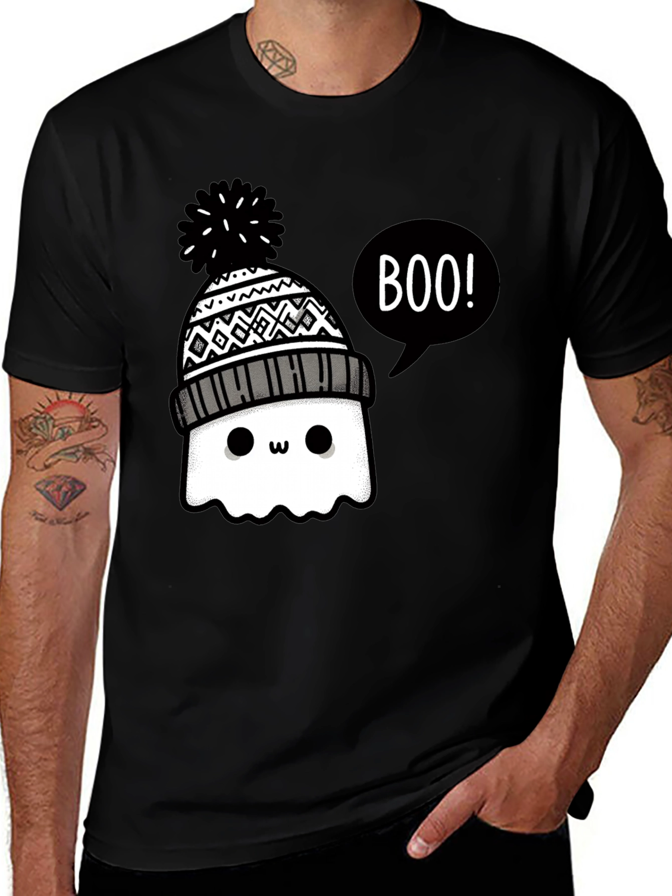 Cute Ghost Boo! Graphic Tee