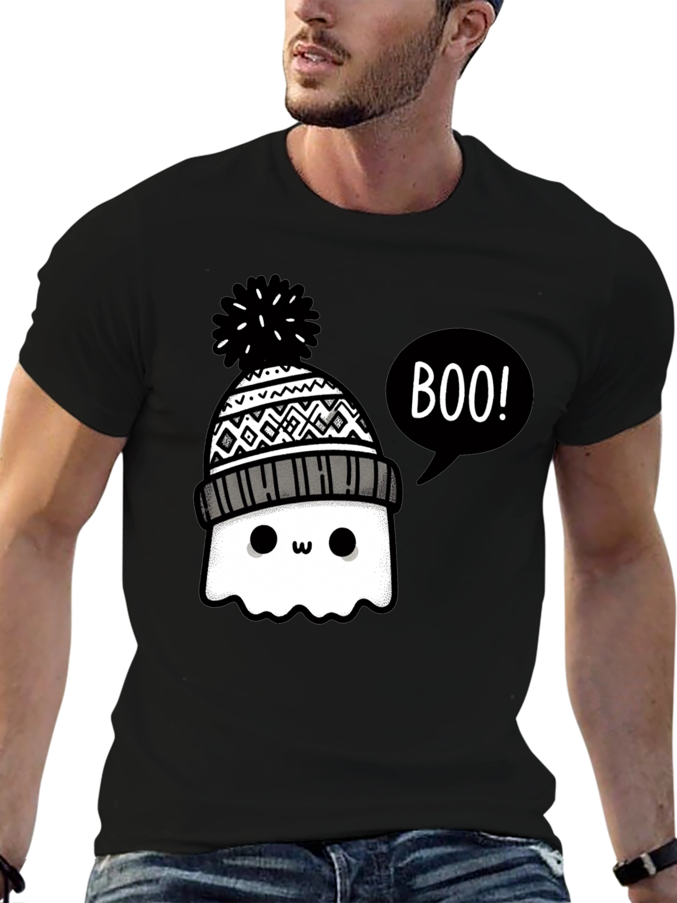 Cute Ghost Boo! Graphic Tee