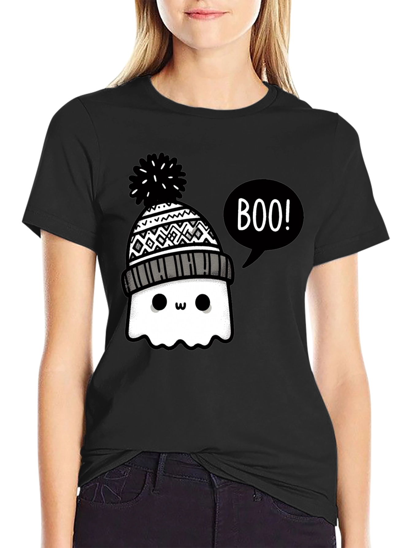 Cute Ghost Boo! Graphic Tee
