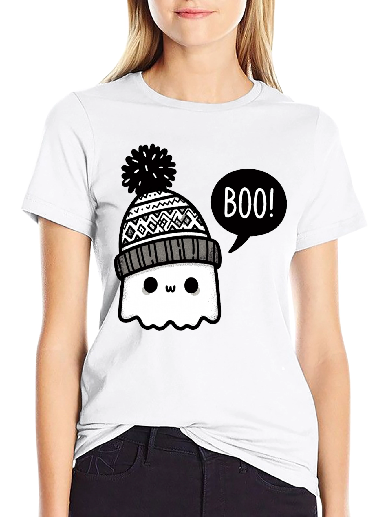 Cute Ghost Boo! Graphic Tee
