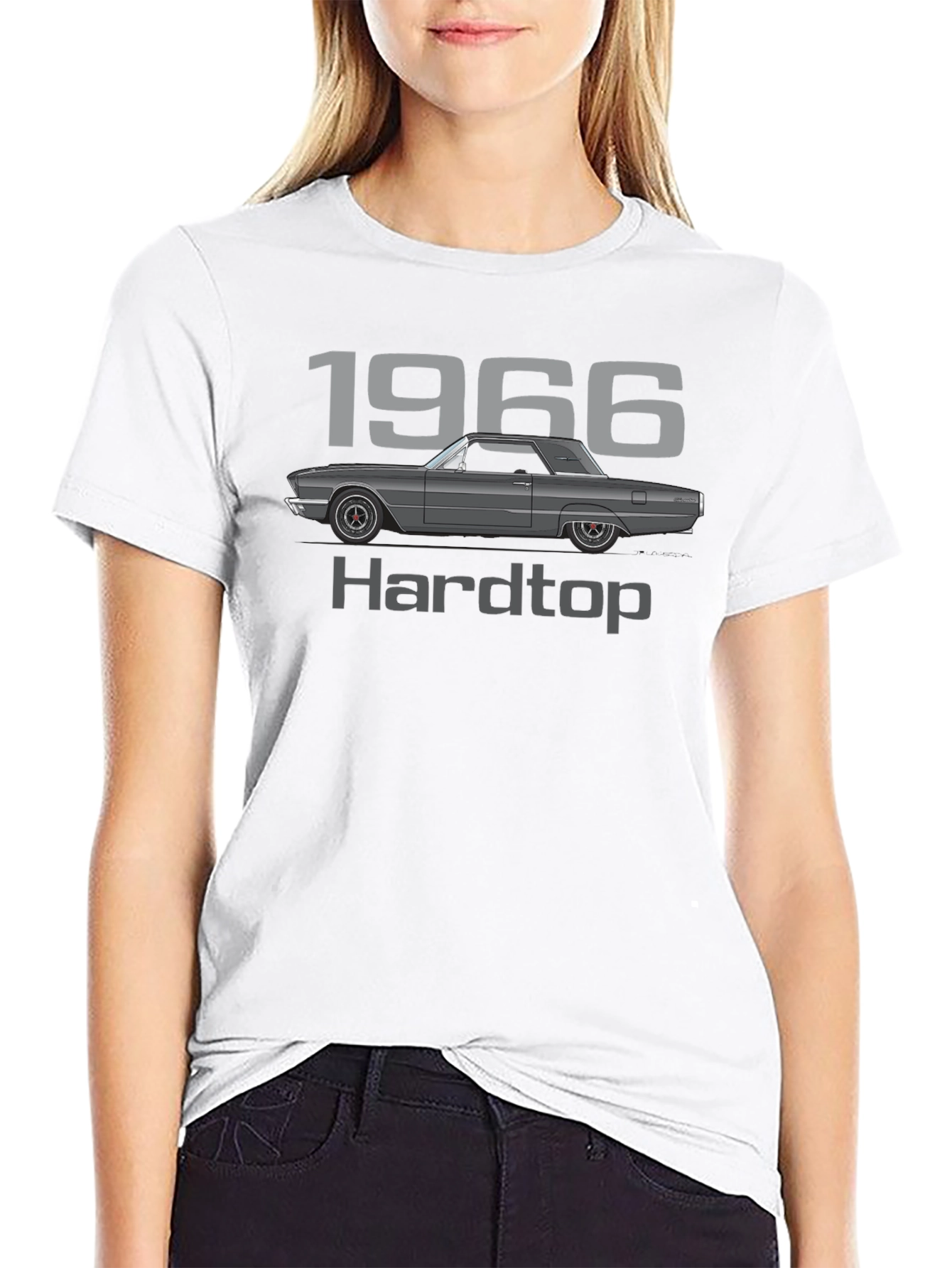 1966 Hardtop Car Graphic T-Shirt - Classic Automotive Tee
