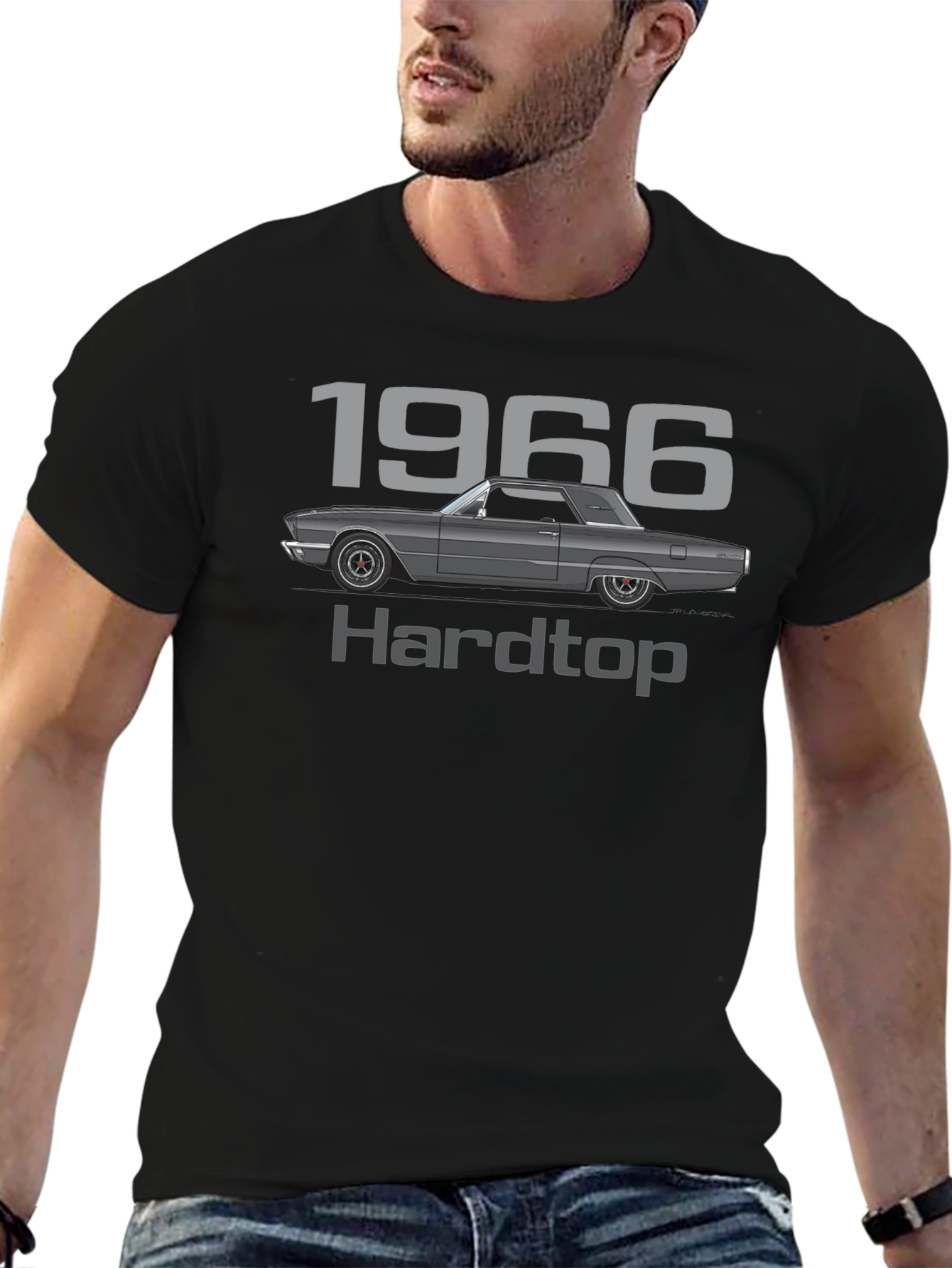 1966 Hardtop Car Graphic T-Shirt - Classic Automotive Tee