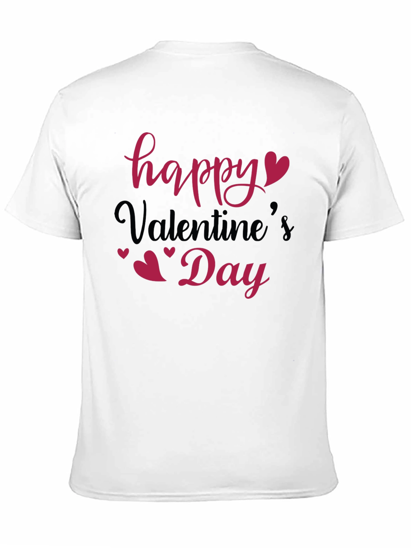 Happy Valentines Day Black T-Shirt