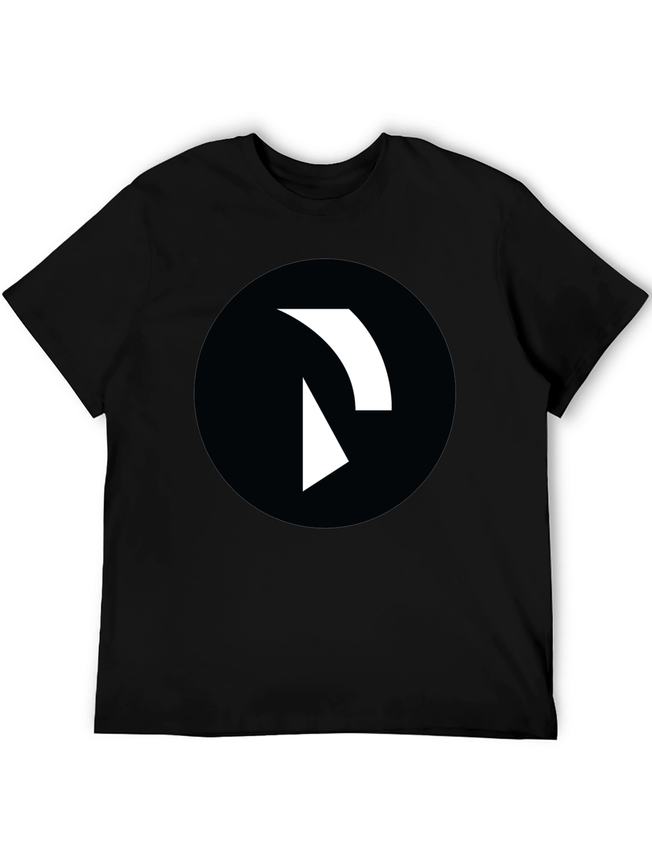 Abstract Logo Graphic T-Shirt - Black