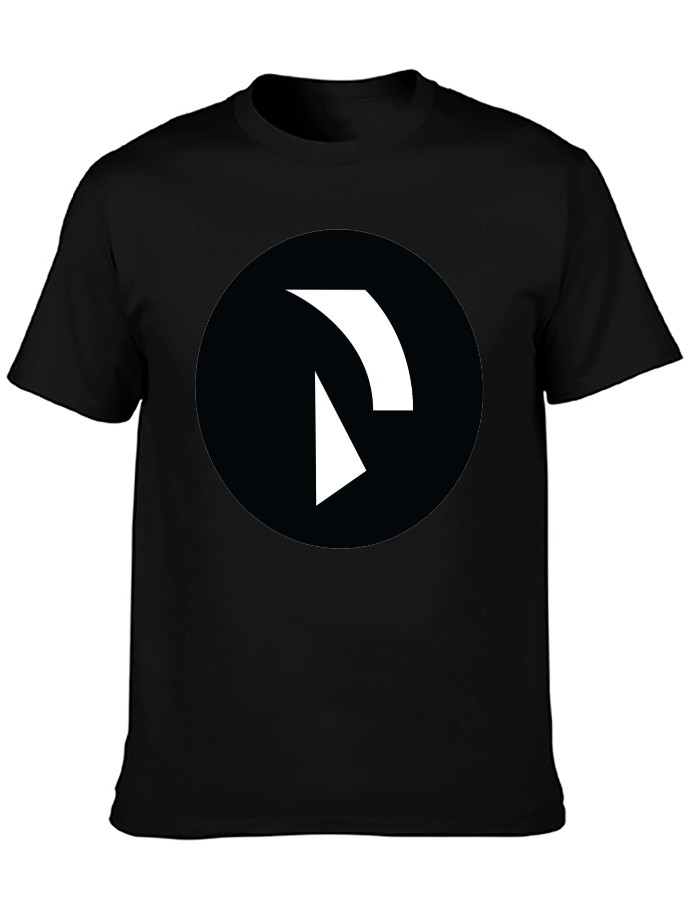 Abstract Logo Graphic T-Shirt - Black
