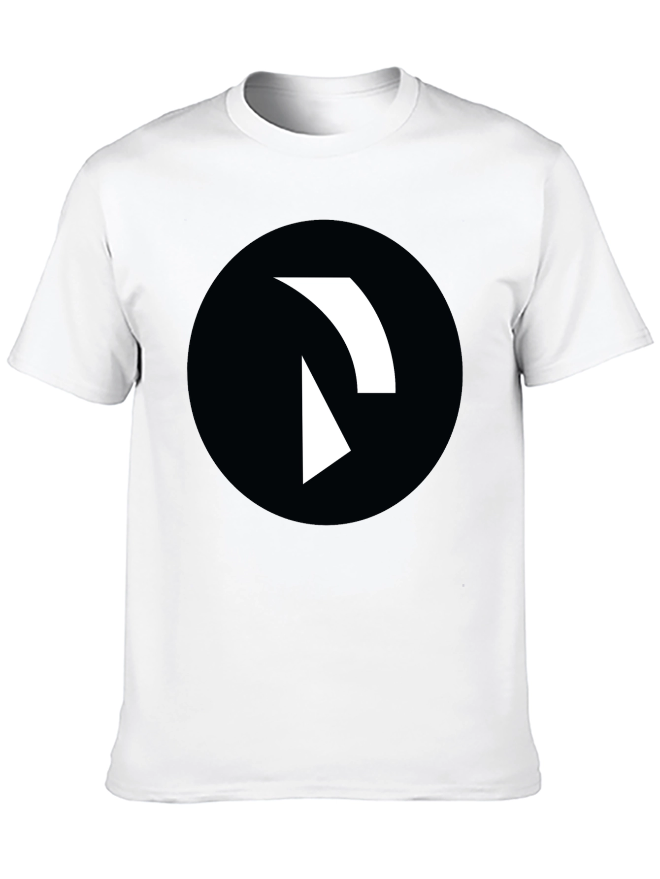 Abstract Logo Graphic T-Shirt - Black